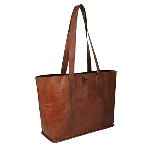 Bolso de mano para mujer estilo vintage, hecho a mano, compatible con portátiles de hasta 15.6 pulgadas