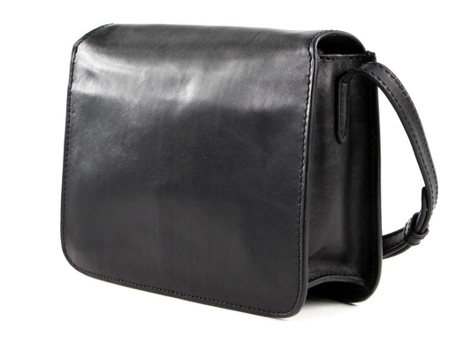 Bolsa para mujer de cuero negro elegante, estilo clásico, ideal para trabajo, viaje o uso diario