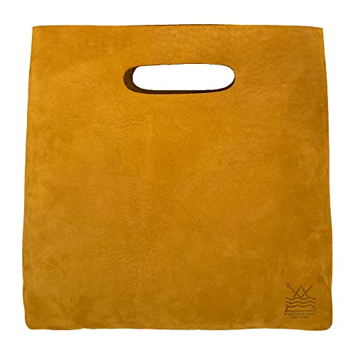 Bolso minimalista hecho a mano de piel de gamuza, accesorio de moda para mujer, estilo vintage, versátil para uso diario, viajes y compras