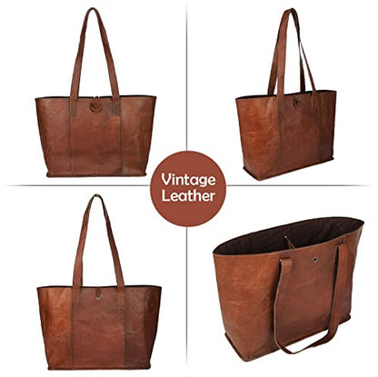 Bolso de mano para mujer estilo vintage, hecho a mano, compatible con portátiles de hasta 15.6 pulgadas