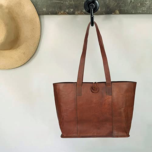 Bolso de mano para mujer estilo vintage, hecho a mano, compatible con portátiles de hasta 15.6 pulgadas
