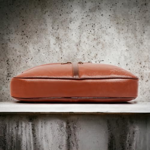 Bolso bandolera unisex de piel sintética marrón, diseño elegante y duradero, estilo bolso mensajero