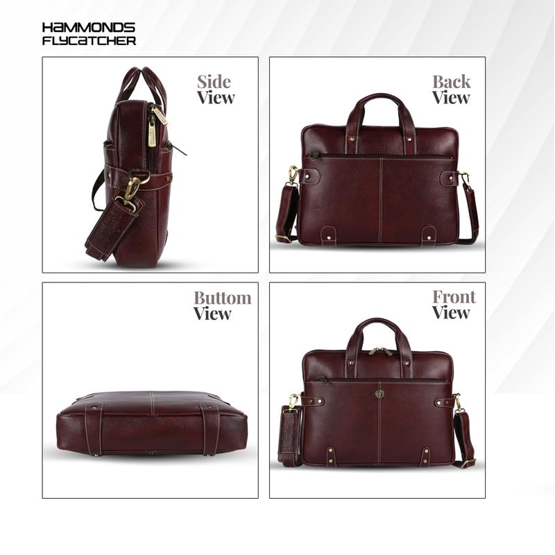 Bolso de cuero para mujer, color russet, estilo western, diseño resistente y elegante