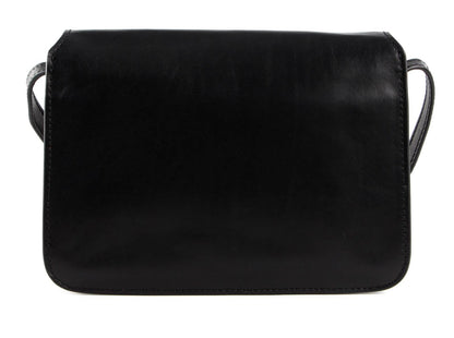 Bolsa para mujer de cuero negro elegante, estilo clásico, ideal para trabajo, viaje o uso diario