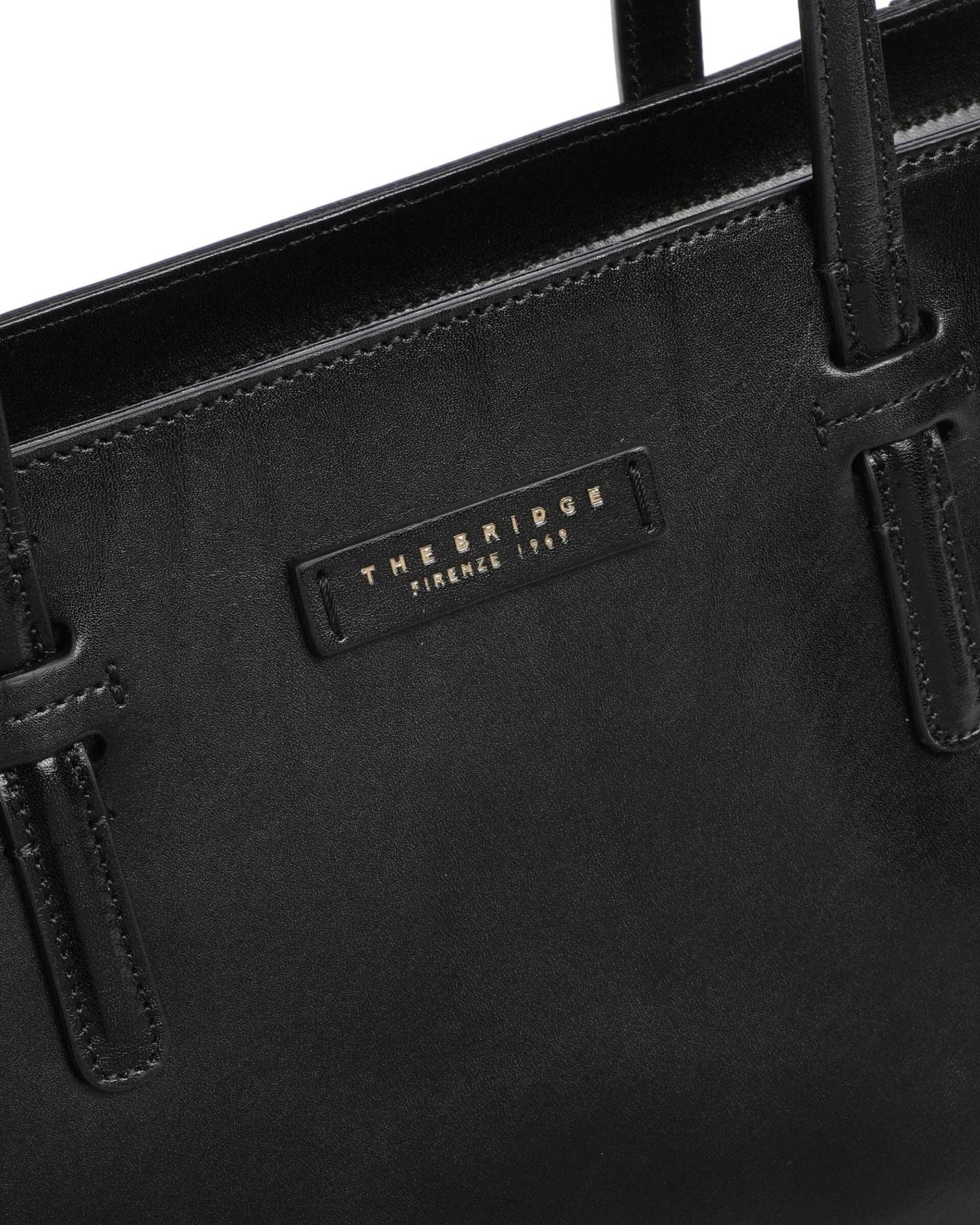 Bolso de mano shopper de piel negra para mujer, diseño elegante y práctico, talla única